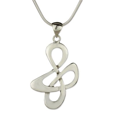 Alternate image for Fair Trade Sterling Silver Modern Necklace Freedom Song