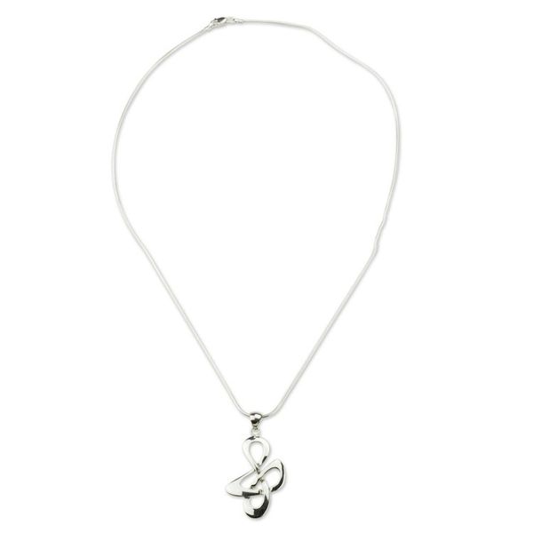 Alternate image for Fair Trade Sterling Silver Modern Necklace Freedom Song