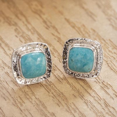 Alternate image for Natural Turquoise Stud Earrings Zocalo