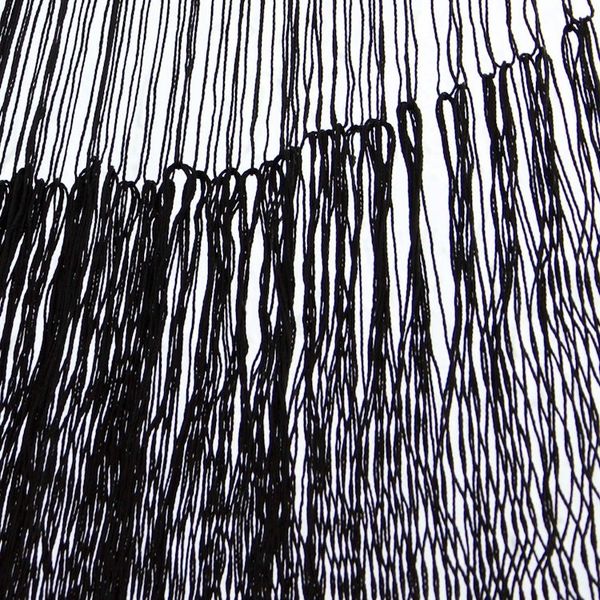 Alternate image for Hand Woven Nylon Black Hammock Single from Mexico Black Relaxation
