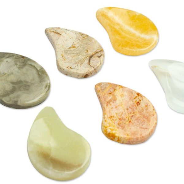 Alternate image for Set of 2 Ying and Yang Marble Stress-Relieving Stones Heavenly Connection