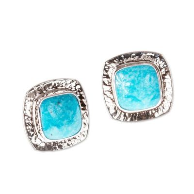 Alternate image for Natural Turquoise Stud Earrings Zocalo