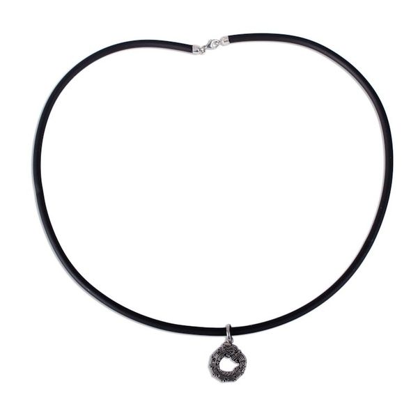 Alternate image for Mens Taxco Sterling Silver Quetzalcoatl Pendant Necklace Quetzalcoatl