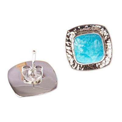 Alternate image for Natural Turquoise Stud Earrings Zocalo