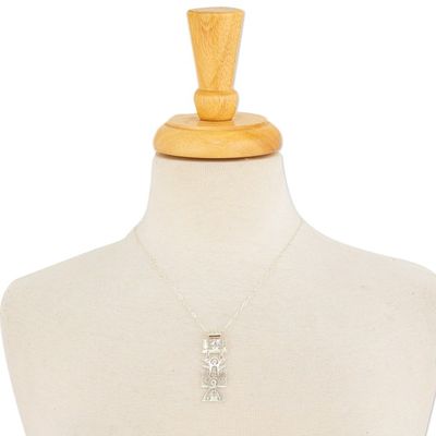 Alternate image for Pre-Hispanic Sterling Silver Pendant Necklace from Mexico Pre-Hispanic Tree of Life
