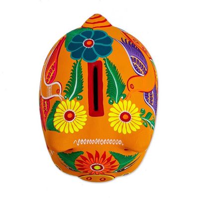 Alternate image for Colorful Hand Painted Pig Decorative Accent Fiesta Piggy