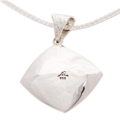 Alternate image for Taxco Silver Lapis Lazuli Pendant Necklace from Mexico Lapis Mirror