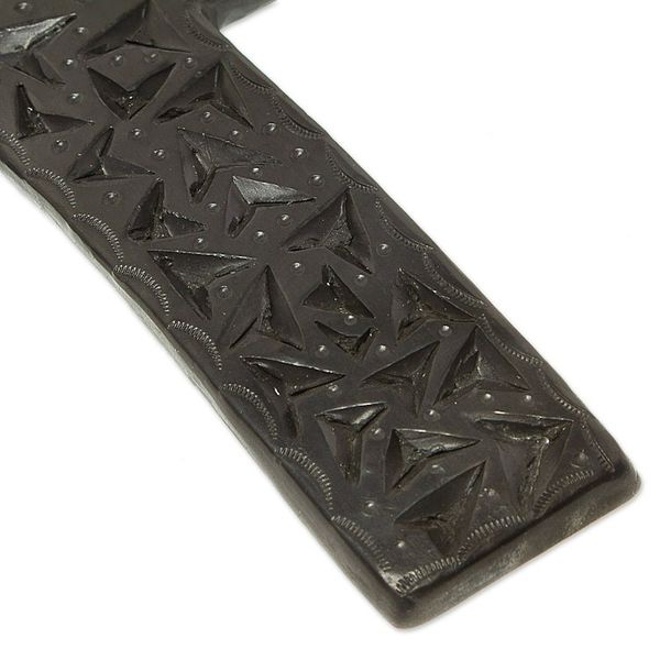 Alternate image for Oaxacan Ceramic Wall Cross Coyotepec Cross