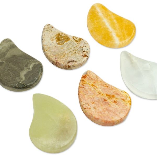 Alternate image for Set of 2 Ying and Yang Marble Stress-Relieving Stones Heavenly Connection