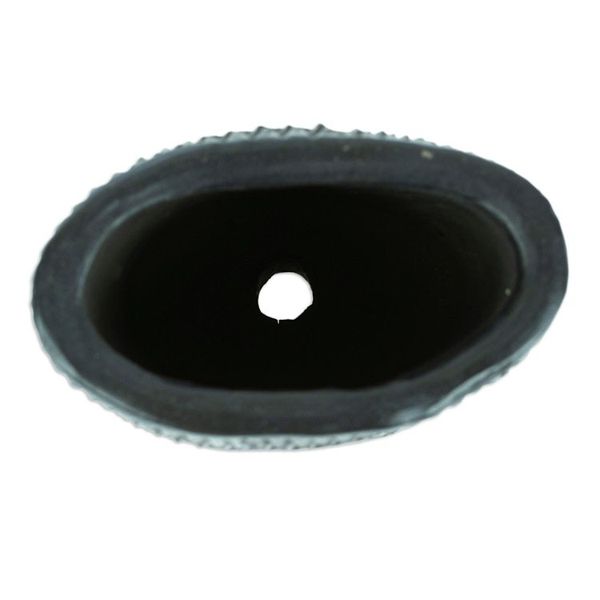 Alternate image for Barro Negro Black Ceramic Mini Flower Pot Handmade in Mexico Oval  Diamonds