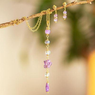 Alternate image for Multi-Gemstone Jewelry Set in 14k Gold Plate Moondust