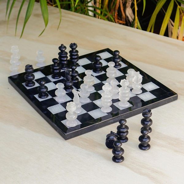 Alternate image for Collectible Stone Chess Set Triumph