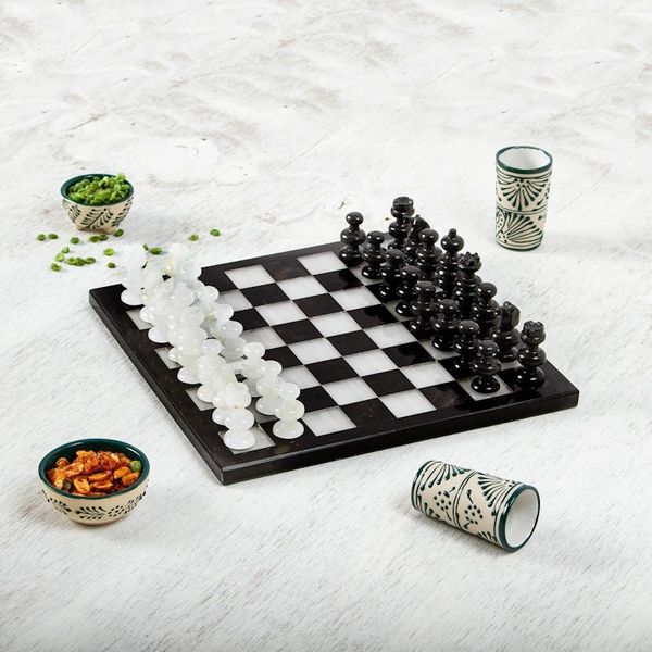 Alternate image for Collectible Stone Chess Set Triumph