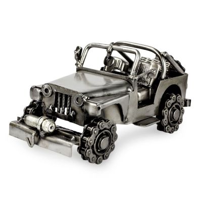 Alternate image for Artisan Crafted 4 x 4 Metal Recycled Auto Parts Sculpture Rustic Off-Road Jeep