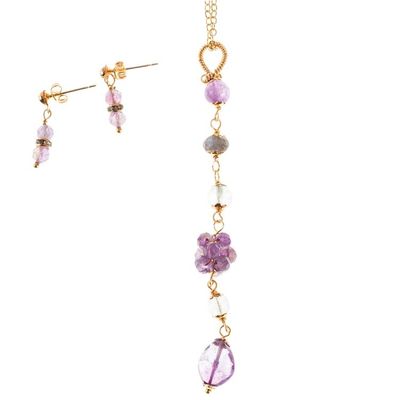 Alternate image for Multi-Gemstone Jewelry Set in 14k Gold Plate Moondust