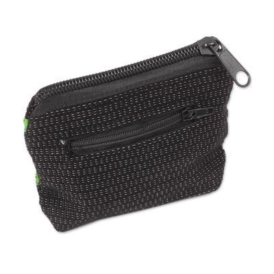 Alternate image for Floral Embroidered Cotton Coin Purse from Mexico Exalted Flower