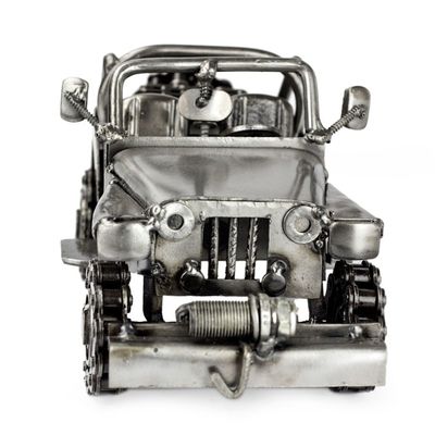 Alternate image for Artisan Crafted 4 x 4 Metal Recycled Auto Parts Sculpture Rustic Off-Road Jeep