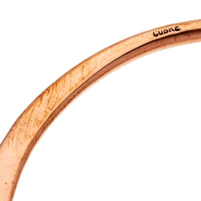 Alternate image for Modern Polished Copper Bangle Bracelet Crafted in Mexico Delightful Charm