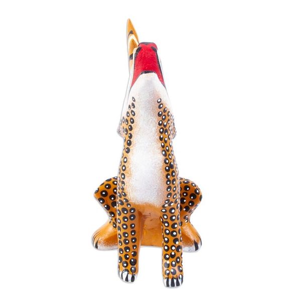 Alternate image for Artisan Crafted Wood Alebrije Yellow Coyote
