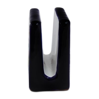 Alternate image for Hand-Painted Talavera Ceramic Napkin Holder from Mexico Raining Flowers