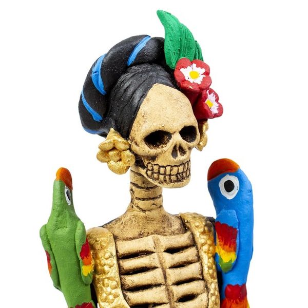 Alternate image for Handmade Ceramic Day of the Dead Statuette La Catrina Regina