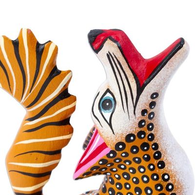 Alternate image for Artisan Crafted Wood Alebrije Yellow Coyote