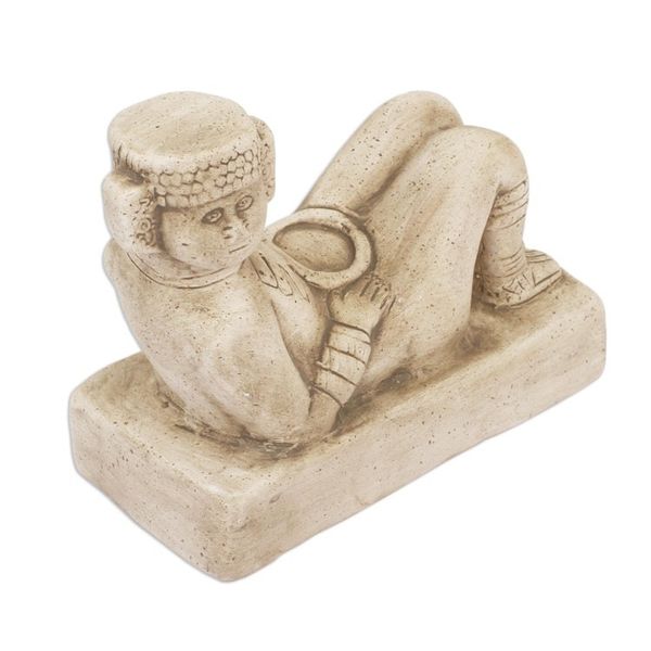 Alternate image for Toltec Maya Archaeological Ceramic Sculpture from Mexico Chac Mool