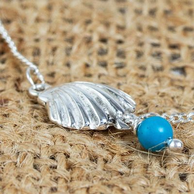 Alternate image for Sterling Silver Seashore Bracelet with Turquoise and Pearl Acapulco Coast