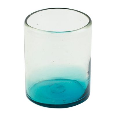 Alternate image for Turquoise Blue Rocks Glasses from Mexico Set of 6 Cooling Aquamarine