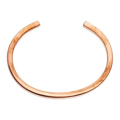 Alternate image for Polished Copper Cuff Bracelet Crafted in Mexico Minimalist Charm