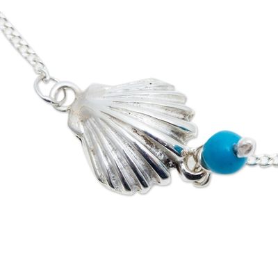 Alternate image for Sterling Silver Seashore Bracelet with Turquoise and Pearl Acapulco Coast