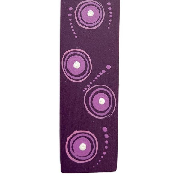 Alternate image for Mexican Artisan Painted Butterfly Copal Wood Bookmark Reading Butterfly