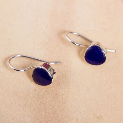 Alternate image for Taxco Lapis Lazuli Drop Earrings from Mexico Gleaming Gems