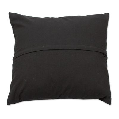 Alternate image for Tenango Style Embroidered Cushion Cover With Zipper Tenango Night