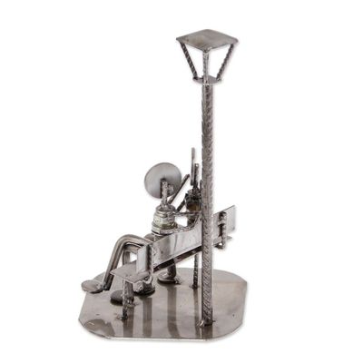 Alternate image for Romantic Recycled Metal Sculpture That First Kiss