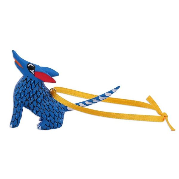 Alternate image for Wood Alebrije Coyote Ornaments Set of 5 from Mexico Sweet Coyotes