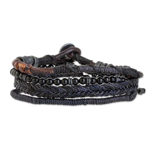 Alternate image for Set of 4 Hand Crafted Macrame Bracelets Rugged Highlands