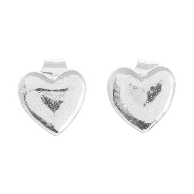 Alternate image for Fine Silver Earrings from Guatemala Heart Brilliance