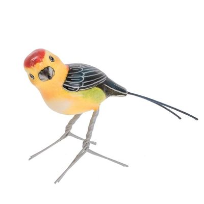 Alternate image for Handmade Ceramic Bird Figurine Cirrhate Manakin