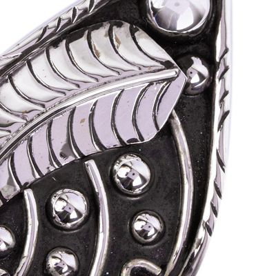 Alternate image for Handcrafted Sterling Silver Pendant Rococo Leaf