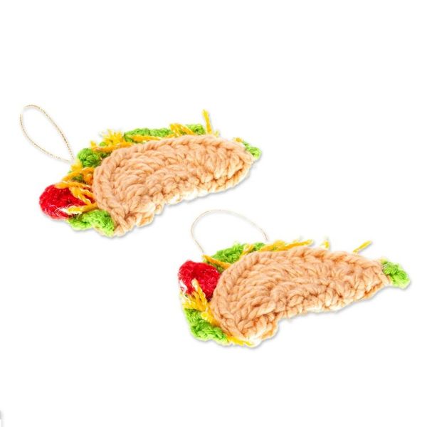 Alternate image for Fun Taco Christmas Ornaments Pair Tacos for Christmas