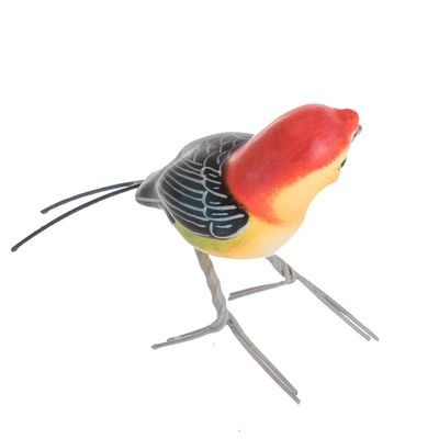 Alternate image for Handmade Ceramic Bird Figurine Cirrhate Manakin