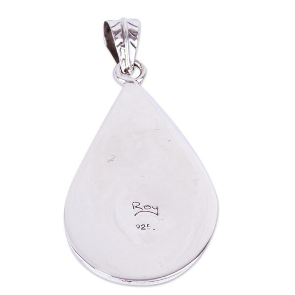 Alternate image for Handcrafted Sterling Silver Pendant Rococo Leaf