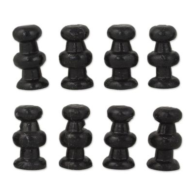 Alternate image for Handcrafted Mexican Marble Chess Set Game Check in Gray