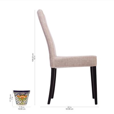 Alternate image for Majolica Ceramic Flower Pot Wild Flowers