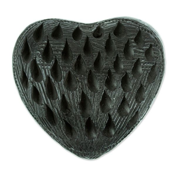 Alternate image for Barro Negro Black Ceramic Mini Jewelry Box Crafted in Mexico Heart Drops