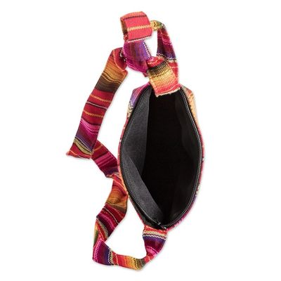 Alternate image for Rainbow Striped Cotton Sling from Guatemala Rainbow of Love