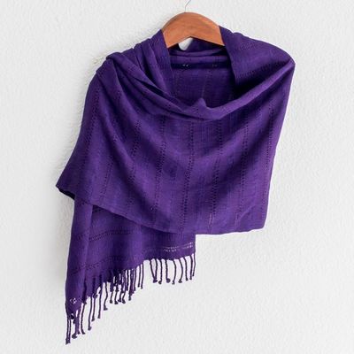 Alternate image for All-Cotton Purple Shawl Imperial