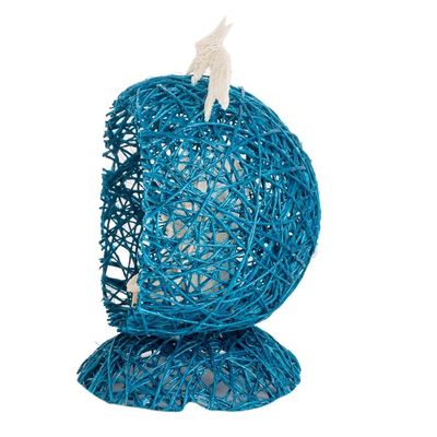 Alternate image for Blue Handcrafted Natural Fiber Nativity Scene with Star Star Nativity in Blue