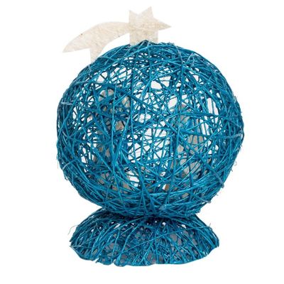 Alternate image for Blue Handcrafted Natural Fiber Nativity Scene with Star Star Nativity in Blue